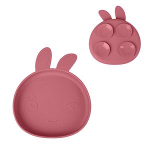 Juego de Alimentación de Silicona para Bebés Sin BPA, Vajilla con Diseño de Conejito para Recién Nacidos, Tazón y Cuchara para Uso Ligero, Apto para Niños - Product Image 3