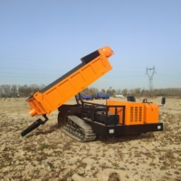 Chinesisches Mini-Raupenfahrzeug Mini-Dumper mit Frontlader und Raupentransporter-LKW Hochleistungsmotor-Kernkomponente