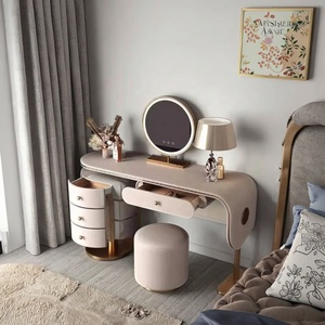 <span class=keywords><strong>Commode</strong></span> moderne en MDF avec éclairage LED et miroir lumineux pour chambre, salon, salle à manger, hall d'hôtel et rangement d'appartement - Product Image 5