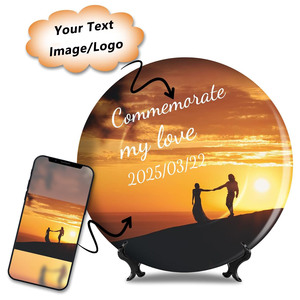 Tùy Chỉnh Gốm Xương Trung Quốc Trang Trí Tấm Cá Nhân Thêm Hình Ảnh Của Bạn Biểu Tượng Văn Bản Tấm Quà Tặng Cho Sinh Nhật Kỷ Niệm Trang Trí Nội Thất - Product Image 4