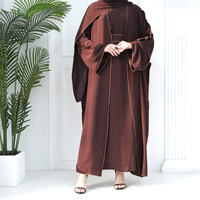 Vente en Gros Nouvelle Modeste Abaya Dubaï EID Musulmane Longue Robe Sans Hijab Vêtements Islamiques Devant Ouvert Abaya Femmes Robe Musulmane
