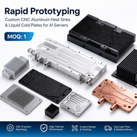 Plaque froide liquide personnalisée en aluminium CNC pour système de refroidissement de serveur IA, MOQ 1, Prototypage rapide, Service ODM