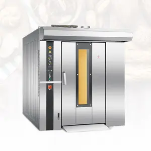 Oven panggang komersial listrik industri 64 nampan, oven konveksi elektrik untuk roti dan memanggang kue