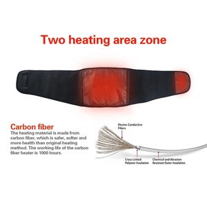 <span class=keywords><strong>Ceinture</strong></span> chauffante vibrante <span class=keywords><strong>de</strong></span> massage corporel en fibre <span class=keywords><strong>de</strong></span> carbone électrique pour la course à pied, sculptant le corps, avec contrôle <span class=keywords><strong>de</strong></span> température à 3 niveaux pour - Product Image 6