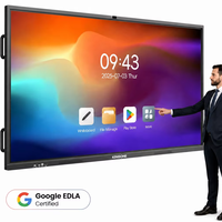 86 inch verrijdbare standaard 98 inch elektronisch lesbord 100 inch 75 inch 4K Smart Class interactief digitaal intelligent whiteboard