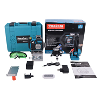 Niveau laser 3D Tmakota de haute qualité, portable, 360 degrés, nouveau logo, nouvelle base, nouveau moteur, faisceau vert, niveau laser 4D 21 lignes