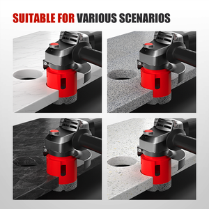 Kit de brocas de carburo soldado MAXSTI con vástago triangular para taladrar azulejos, vidrio, cerámica y mármol - Product Image 4