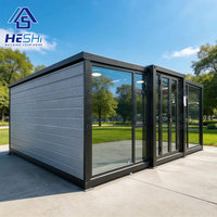 Maison conteneur extensible ASCE 7 22, résistante au vent, 59 m², 30 pieds, 4 chambres, 2 salles de bain, moderne, compacte, mobile, personnalisée, type cottage