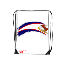Sac à cordon avec drapeau de la Samoa américaine, sac à dos d'art polynésien, sac de voyage léger pour le sport et les activités de plein air