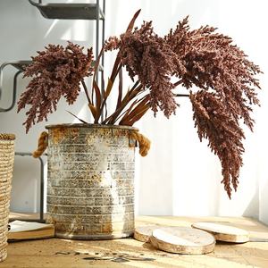 O-P608 vente en gros blanc Beige marron Astilbe fleur Vintage herbe de pampa romantique grande herbe de pampa artificielle pour la décoration de mariage - Product Image 1