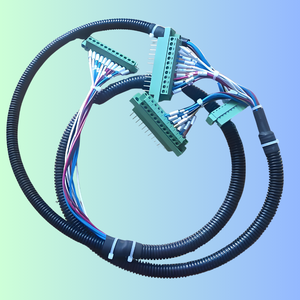 Câble coaxial LVDS personnalisé à 30 broches en PTFE/nylon/PVC pour machines informatiques électroniques, connexion PCB, fourniture d'usine - Product Image 1