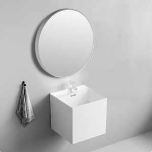 Lavabo moderno da bagno <span class=keywords><strong>a</strong></span> parete in ceramica bianca di alta qualità con finitura lucida elegante lavabo <span class=keywords><strong>a</strong></span> mano - Product Image 3