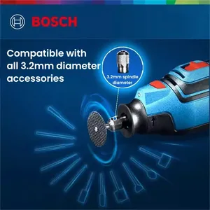 Meuleuse sans fil <span class=keywords><strong>Bosch</strong></span> GRO 12V-35, <span class=keywords><strong>outil</strong></span> rotatif électrique <span class=keywords><strong>multifonction</strong></span> 12V pour la gravure, le ponçage, le polissage, le perçage, outils électriques - Product Image 4
