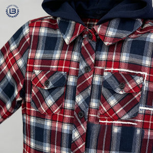 Fornitura all'Ingrosso Transfrontaliera di Abbigliamento Casual per Ragazzi, Ecologico, 100% Cotone, Motivo <span class=keywords><strong>a</strong></span> Quadri Classico, Logo Personalizzabile, Versatile per la Primavera - Product Image 3