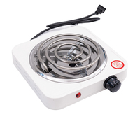 Mini cuisinière électrique en acier inoxydable, plaques chauffantes avec élément chauffant en spirale, installation intégrée, usage domestique, vente chaude