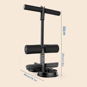 Alat Bantu Sit-Up Fitness Trainer Bahan <span class=keywords><strong>ABS</strong></span> Baru Baja+busa Pelat Pegangan Tiga Suction Cup untuk Latihan Otot Perut Fitness Indoor - Product Image 5