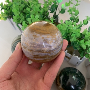 Bola de esfera de cristal Natural, piedra curativa de cristal para decoración del hogar - Product Image 2