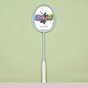 Raquette de <span class=keywords><strong>badminton</strong></span> Aidele en fibre de carbone intégrale légère, tissée en PU, 4U, supporte une tension élevée de 2228 LBS, entraînement professionnel modéré - Product Image 1