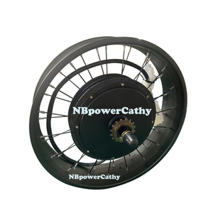 มอเตอร์ล้อหลังแบบไร้แปรงถ่าน 20 นิ้ว <span class=keywords><strong>NBP</strong></span> 5000W สำหรับจักรยานอ้วน/จักรยานหิมะ พร้อมเฟืองเดี่ยว - Product Image 3