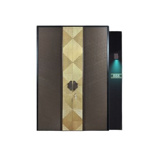 Puerta de entrada blindada de aluminio fundido moderna de lujo Advanced Sense, lámpara de inducción de dos lados, manija de acero inoxidable, características antirrobo - Product Image 5