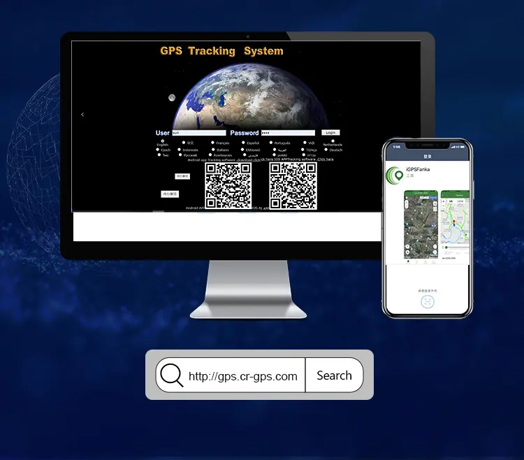 Software de rastreo GPS Sistema de plataforma Web APP desarrollo y servicio de personalización más rastreador GPS Compatible