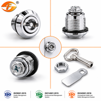Serrure à cylindre MS705 : Serrure à came en alliage de zinc pour armoires, boîtes de distribution, coffrets et classeurs – Rétractable.