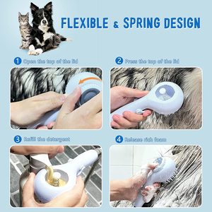 Pulverizador de cepillo de baño <span class=keywords><strong>para</strong></span> <span class=keywords><strong>perros</strong></span>, herramienta de fregado en uno con ducha de lavado, ducha de masaje <span class=keywords><strong>para</strong></span> aseo de mascotas - Product Image 4