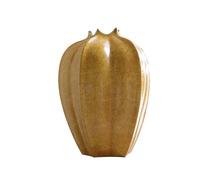 Design moderne chinois décoration de salon forme de citrouille Vases à fleurs en céramique pour bureau