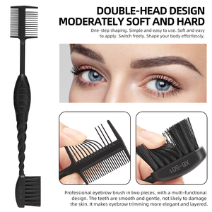 <span class=keywords><strong>Kitsch</strong></span> đôi hai mặt cạnh điều khiển bàn chải tóc cho phụ nữ cạnh bàn chải với mềm Nylon lông cạnh bàn chải bán buôn - Product Image 4