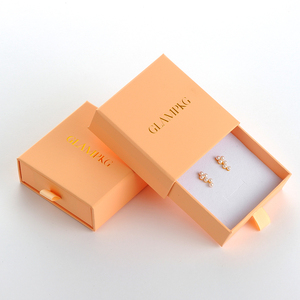 Wholesale Custom Logo Cardboard Drawer Jewelry <b>Packaging</b> Box Paper Gift Box for Necklace Earrings Ring - Product Image 2