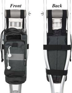 Échantillon gratuit Accessoires durables pour béquilles Poignée rembourrée en mousse Léger Sac de rangement pour béquilles souple avec fermeture éclair Pochette universelle pour béquilles - Product Image 5