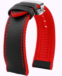 <span class=keywords><strong>Bracelet</strong></span> de montre en caoutchouc nylon et silicone imperméable 20mm 22mm pour Mido Citizon avec <span class=keywords><strong>bracelet</strong></span> de montre à boucle papillon - Product Image 6