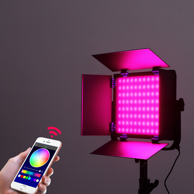 APP Control Professional Aluminum Red Green Blue Photo Video Studio Panel RGB LED Light Film Lighting Movie Right Lamp Nice Foto