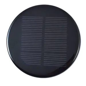 Pannello solare circolare rotondo piccolo personalizzato 3V/5V/9V/12V - Product Image 1