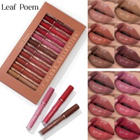Ensemble de gloss à lèvres 12 couleurs, hydratant longue durée, rouge à lèvres liquide brillant, coffret cadeau