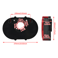 Cache de filtre à air en aluminium de style B pour moto Harley Dyna Softail Touring, avec fenêtre de visualisation pour filtre à air ovale