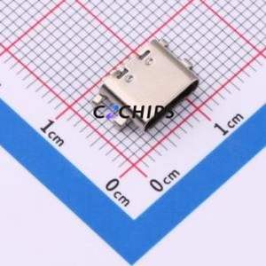 TYPE-C-335-WFRSC08L68 USB Connector SMD Connector ( Connector Type: Type-C )( Gender: Female )( Mounting Type: Sink Board ) - Product Image 1