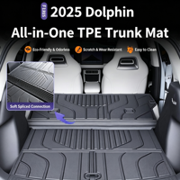 Tapis de coffre TPE pour BYD Dolphin 2024 2025, doublure de coffre étanche, plateau de coffre arrière, protection de dossier de siège, accessoires intérieurs automobiles