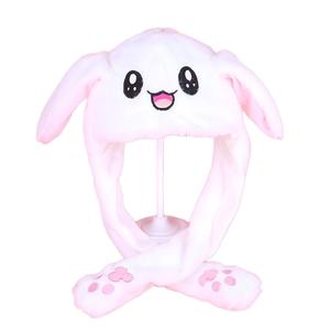 Chapeaux de lapin en peluche chauds et amusants pour l'hiver, avec oreilles mobiles et LED, pour enfants et adultes, idéaux pour les fêtes et le cosplay - Product Image 4