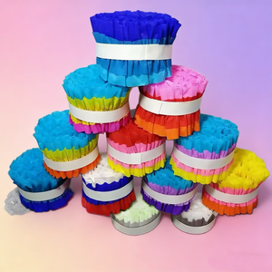 ม้วนกระดาษเครปสำหรับงานเลี้ยงรับปริญญา มีสีสันตามสีของโรงเรียน เหมาะสำหรับตกแต่งพิธีรับปริญญาและเป็นฉากหลังถ่ายรูป - Product Image 2