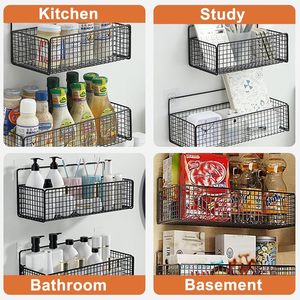 Bathroom Shower Basin <b>Rack</b> with Hooks <b>Storage</b> <b>Rack</b> Organizer Adhesive No Drilling Required - Product Image 3
