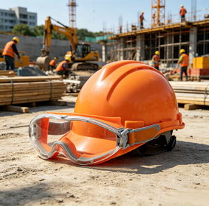 Lunettes de sécurité industrielles personnalisées en polycarbonate avec revêtement anti-buée et design plein cadre pour la construction et le soudage chimique - Product Image 4