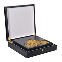 Boîte-cadeau en bois de luxe de haute qualité, boîte à bijoux personnalisée, boîte de rangement de bijoux en bois Mdf