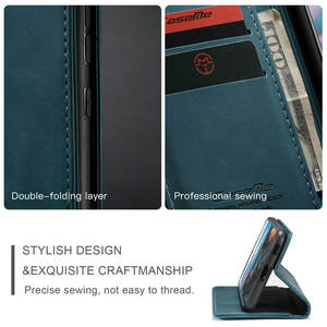 Custodia a portafoglio CaseMe per <span class=keywords><strong>Samsung</strong></span> Galaxy S23 custodia sottile in pelle retrò per <span class=keywords><strong>Samsung</strong></span> A02s <span class=keywords><strong>A12</strong></span> A32 A42 A52 5G S23 FE custodia in pelle - Product Image 2