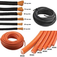 2/0 AWG Flexibles Schweiß kabel Gleichstrom kabel 16mm 25mm 35mm 50mm 70mm 95mm 120mm 150mm