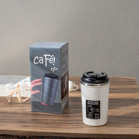 Logo personnalisable anti-déversement ne jamais tomber tasses à café à ventouse pour cadeau d'affaires tasse de 12oz