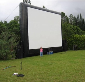 Écran de cinéma extérieur gonflable rouge de sortie d'usine, projection arrière d'écran de cinéma gonflable pour le cinéma de <span class=keywords><strong>voiture</strong></span> - Product Image 3