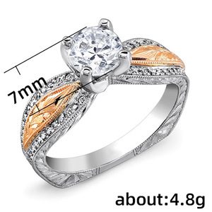 Anello dal Design Bicolore Classico da Donna - Product Image 5