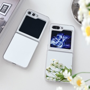 Luxury Foldable <strong>Mirror</strong> Mobile Phone <strong>Case</strong> <strong>for</strong> Samsung Galaxy Z Flip5 Pure Color Cosmetic <strong>Mirror</strong> Cover ZFlip5 - Product Image 2