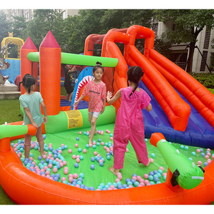 Castillo Inflable Happy a Precio Económico, Tobogán Acuático Pequeño para Niños, Parque Acuático NB-93022, Castillo Inflable Happy - Product Image 4